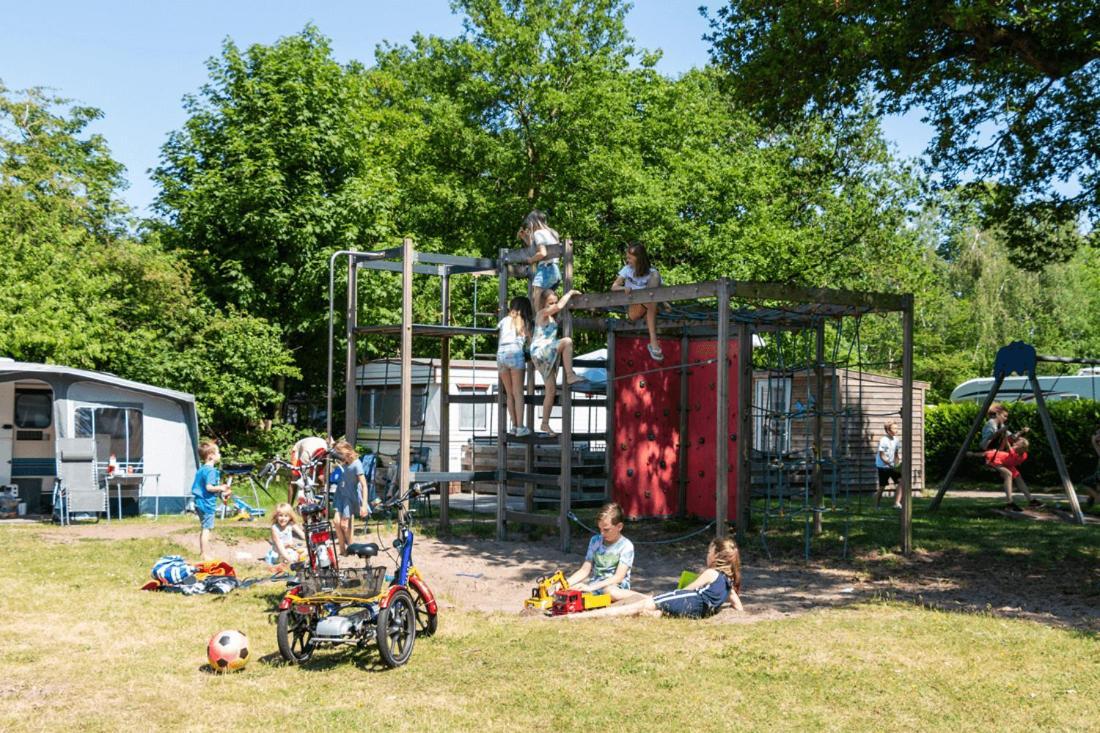 Chalet 'T Rijsterbos Op Camping Met Zwembad! Villa Exterior foto